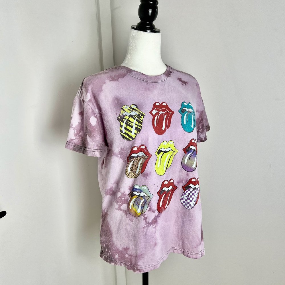 ✨Upcycled | Rolling Stones Graphic T Shirt | Large | Purple - Picture 4 of 9